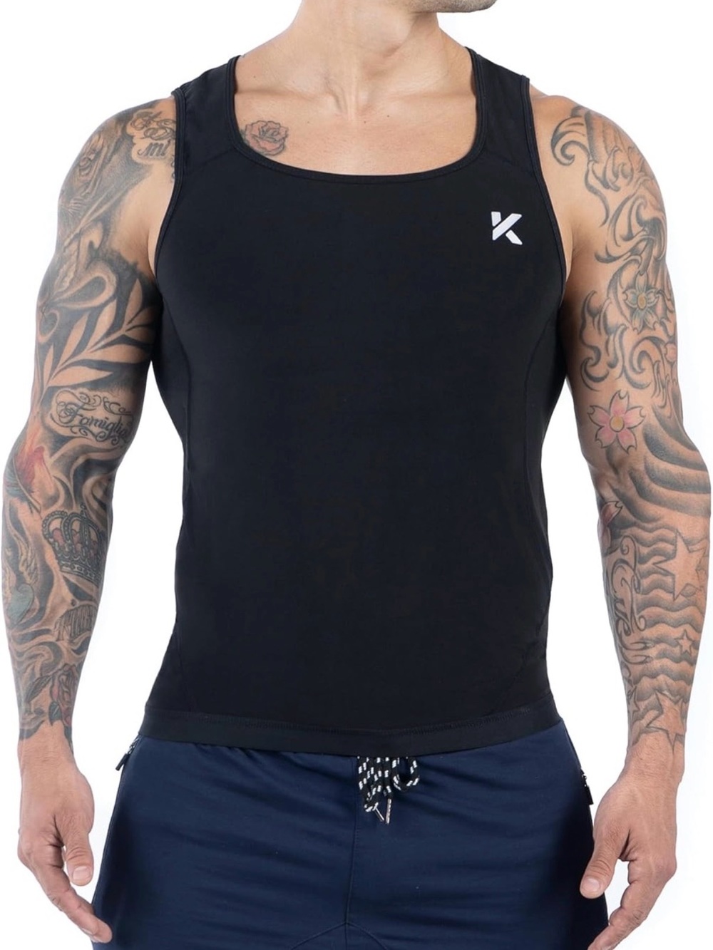 KEWLIOO Men's Heat Trapping Pullover Sweat Enhancing Vest Compression Vest L/XL